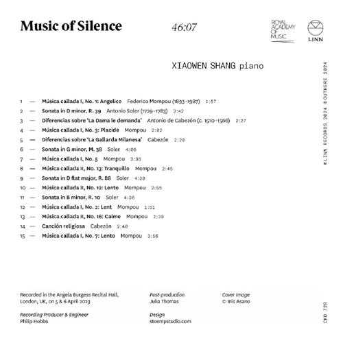 XiaowenShang《MusicofSilence》(TheRoyalAcademyofMusicBicentenarySeries)(2024)[Hi-Res