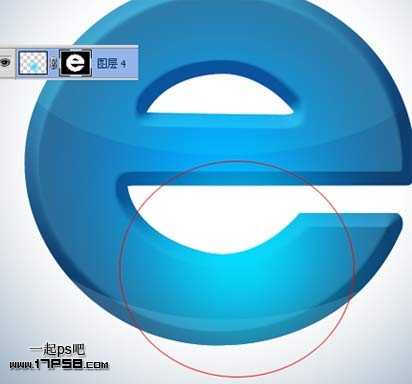 用photoshop将打造出3D立体质感IE图标效果