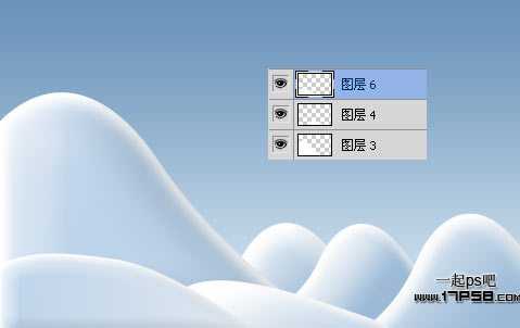 photoshop设计制作出淡蓝色白雪皑皑的2012圣诞节贺卡壁纸