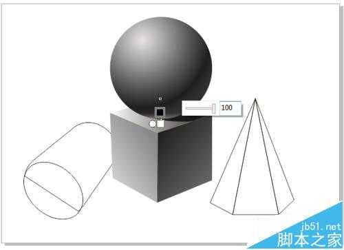 cdr怎么绘制几何体静物素描图?