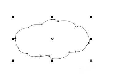 用CorelDRA简单绘制一个简笔画云朵