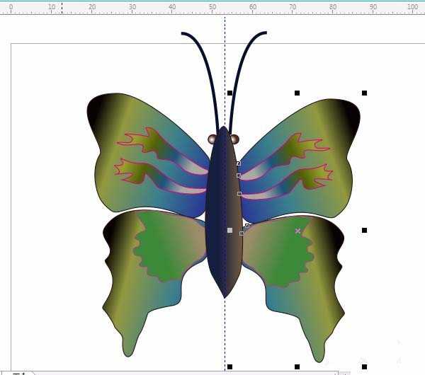 cdr怎么画蝴蝶? cdr手绘蝴蝶的技巧