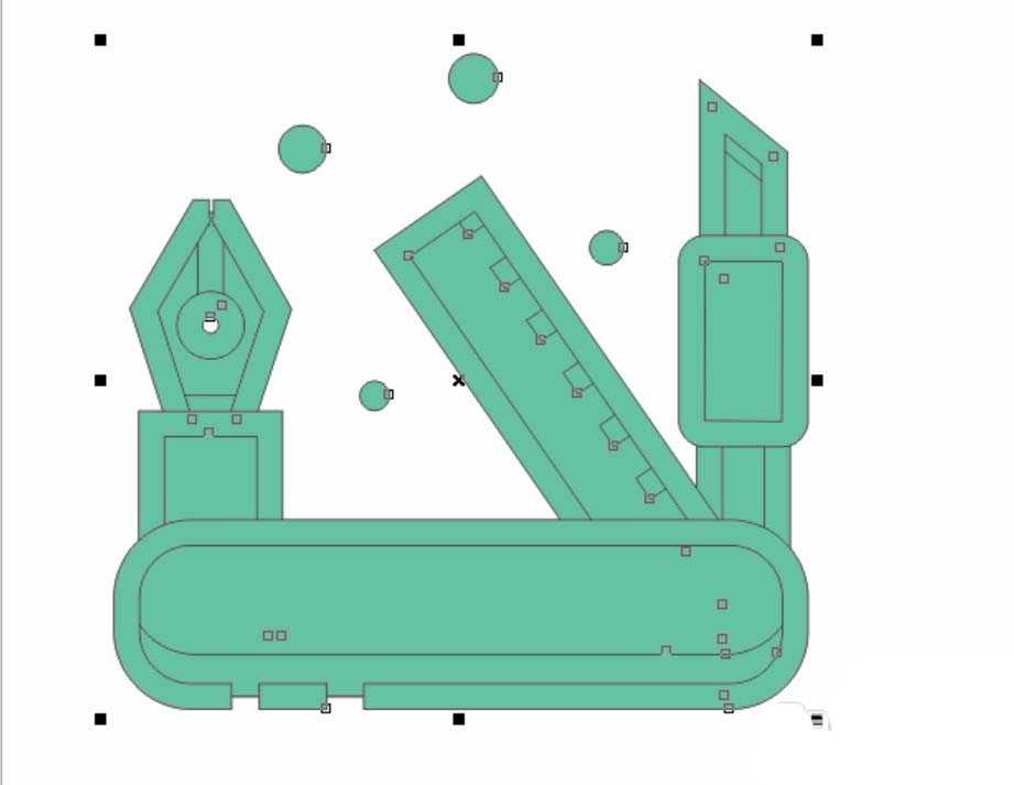 ps怎么手绘文具标志? ps绘制文具图形的教程