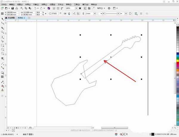 cdr怎么绘制电吉他图标? cdr设计电吉他logo的教程