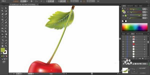 ai怎么绘制樱桃汁宣传图? ai樱桃汁设计方法
