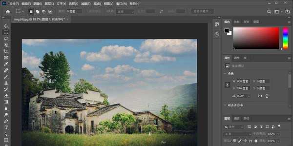 PhotoShop 2021如何一键替换天空 ps新功能替换天空图片教程